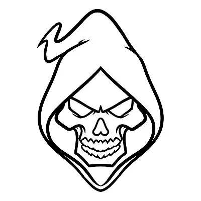 Grim Reaper Vinyl Decal Car Laptop Window Mirror Sticker • $7.49