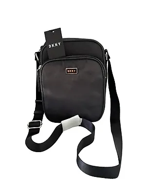 DKNY Women's GIGI  Crossbody Small Bag Handbag Purse Black/Silver New With Tags • $59.99