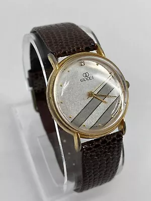 Vintage Ladies Gucci Wristwatch Leather Band • $49.99