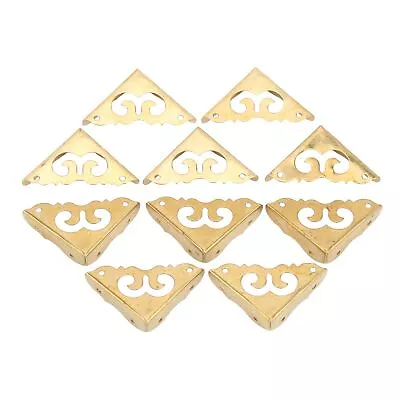 10Pcs Metal Corner Protectors Durable Brass Corner Guards Vintage Elegant Cor... • $14.49