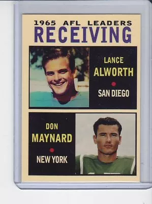 Lance Alworth/Don Maynard '65 AFL Receiving Leaders MC Glory Days #4 / NM+ Cond. • $4.95