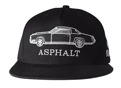 Asphalt Yacht Club AYC All Black 5 Panel Snapback Classic Car Baseball Hat NWT • $12