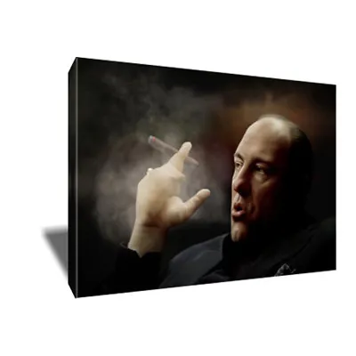 The Sopranos TONY SOPRANO Cigar Poster Photo Painting Artwork On CANVAS Wall Art • $36