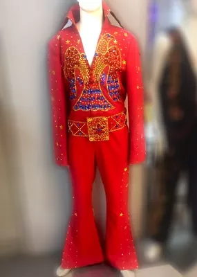 Da NeeNa Elvis Presley Custom Tailor Made The King Eagle Jumpsuit Costume • $585