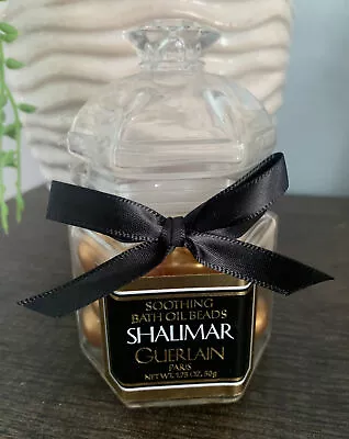 Vtg Shalimar Guerlain Soothing Bath Oil Beads Net Wt. 1.75 Oz Sealed Rare New • $46.99