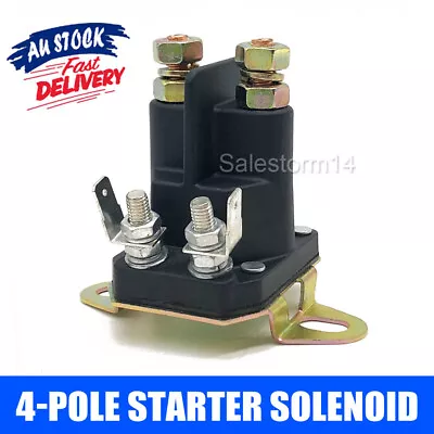 Universal 12 Volt Starter Solenoid Relay Contactor Switch Engine Ride On Mower • $24.06