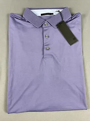 Greyson Golf Shirt Polo Katonah XL Purple Racer Polyester Spandex NWT MSRP $90 • $43.33