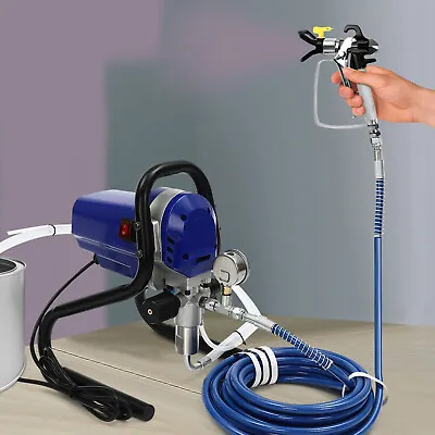 Commercial Airless Paint Sprayer Electric Interior Wall Air Spray Gun 2900psi • £229