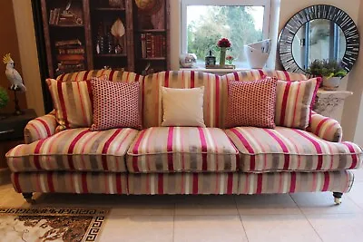 Quality Hand Made Large Bespoke Traditional Sofa • £1850