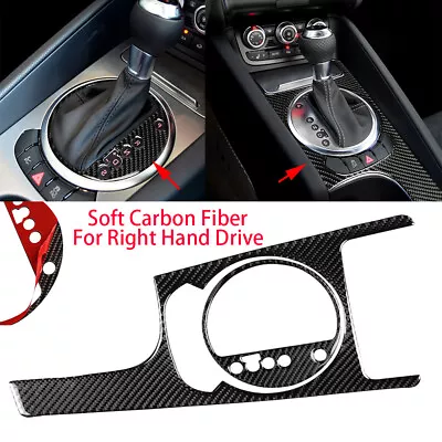 2*Carbon Fiber Console Gear Shift Panel Cover For Audi TT 8N 8J TTRS 2008-14 RHD • $72.99