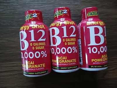 B12 Energy Shot Acai Pomegranate 2 Fl Oz Each 3 Ct - FREE SHIPPING • $12