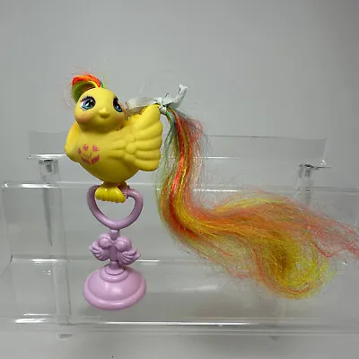 Vintage Hasbro My Little Pony Fairy Tails Tulip Tails Yellow Bird On Perch 1987 • $40.49