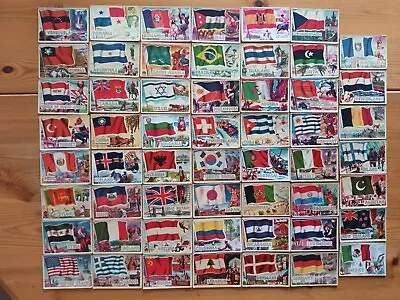 Trade Cards - A&BC Gum Flags Of The World (smaller) 1960 - 55 Different Cards • £2.20