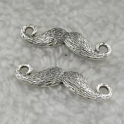 Free Ship 240 Pcs Tibet Silver Mustache Connectors 32x9mm B325 • $15.29