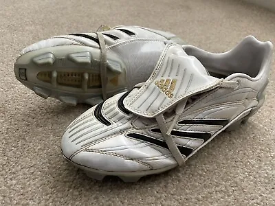 Adidas Predator FG Soccer Cleats Football Boots David Beckham White Size UK 5 • £69.99