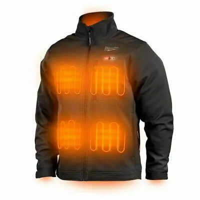 Milwaukee ToughShell M12 Men's Size M Insulated Heated Jacket - Black (202B-21M) • $85