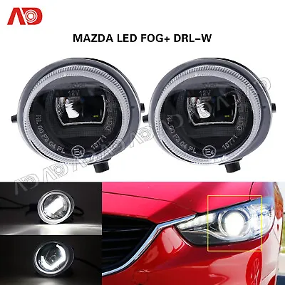 For Mazda MX-5 Miata 06-15 Mazda 2 3 5 6 Mazda CX-7 CX-9 LED Fog Light DRL Light • $129.59