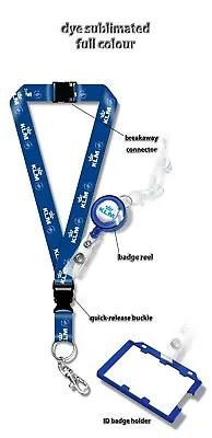 $15.74 • Buy KLM Logo Lanyard And Badge Reel 