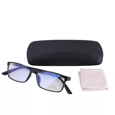 Blue Light Blocking Computer Glasses UV400 Anti Eyestrain Radiation Black Frame • $13.63