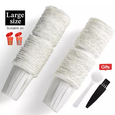 100PK Disposable Filters Paper K Carafe K-Cups Pods Large For Keurig 2.0 Series  • $10.09