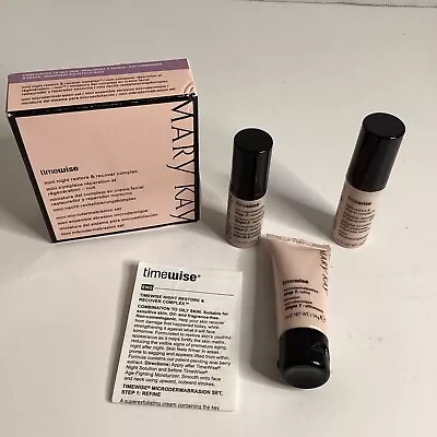 MARY KAY TIMEWISE Mini Set Night Restore & Recover Complex Oily Skin EXP 4/14 • $10