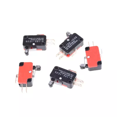 5Pcs SPDT V-155-1C25 Short Hinge Roller Lever Control Limit Micro Switch .;W_ • $7.18