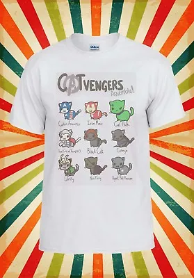 Catvengers Marvel Comic Cat Kitten Men Women Vest Tank Top Unisex T Shirt 1794 • £9.95