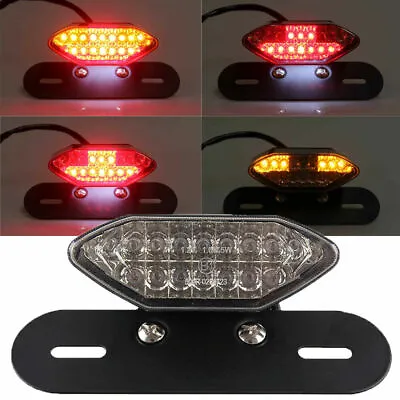 Motorcycle LED Turn Signals Brake Light License Plate Integrated Tail Light New • $12.34
