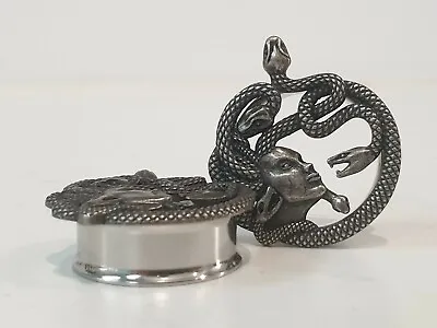 Pair Stainless Steel Medusa Snake Ear Plug Flesh Tunnels Stretcher Taper 8-25m • $20.95