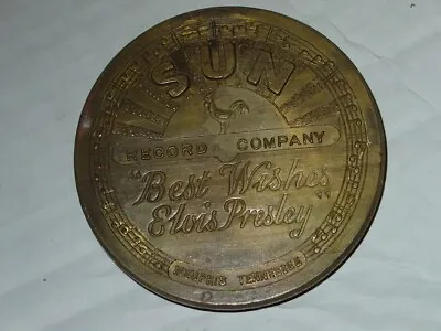 Elvis Presley Sun Record Company Private Collection Vintage Belt Buckle -nice #2 • $459.95