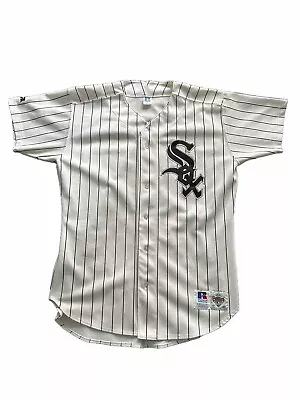 Chicago White Sox Authentic Jersey - Home White Russell Athletic Vintage Sz 44 • $35