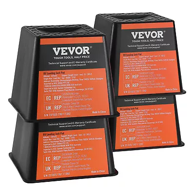 VEVOR Trailer Jack Block 6000LBS RV Travel Accessories Stabilizer Stands 4-Pack • $52.99