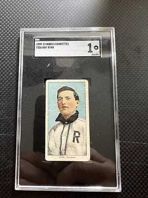 1909-11 T206 Hindu Brown Ray Ryan SGC 1 Southern Leaguer RARE Back • $1299