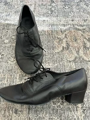 Very Fine Men's Latin Ballroom Dance Shoes Black Leather Size 8.5 • $22.45