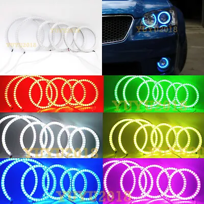 RGB Halo Ring For Pontiac G8 2008 2009 Headlight Fog Light Angel Eye LED DRL BT • $79.19