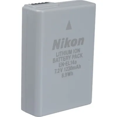 NEW Genuine Nikon EN-EL14a Battery For Nikon D5300 D5200 D5100 D3300 D3200 D3100 • $39.70