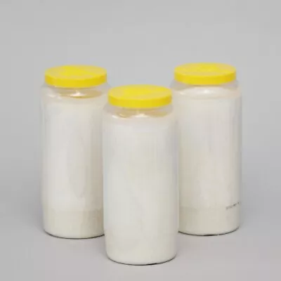 3 White Sanctuary Candles 7 Day Burning Church Candles Suited For Home Worship • £12.51