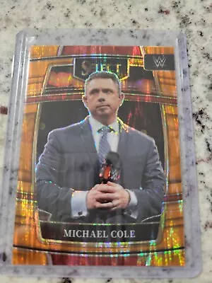 Michael Cole 2022 Panini Select WWE Orange Flash Prizm Smackdown • $2.99