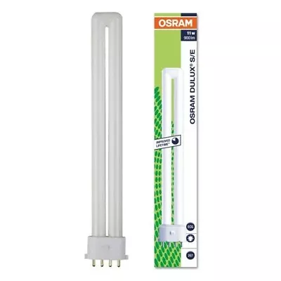 Osram 11W Dulux S/E 2G7 Cap 4 Pin (840) Cool White Also Known As Biax Lynx & PLS • £5.97