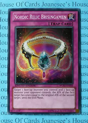 Nordic Relic Brisingamen WGRT-EN088 Super Rare Yu-Gi-Oh Card Limited Edition New • £1.90