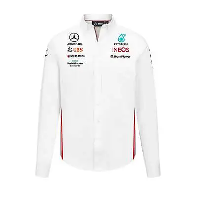 Mercedes AMG Petronas F1 Team Mens White Shirt • $129.95