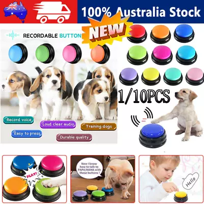 $3.99 • Buy Pet Starter Recordable Talking Speaking Buttons Dog Training Communication Toys