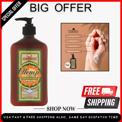 Malibu Hemp Body Lotion For Dry Skin Hemp Moisturizer 18 Fl Oz • $7.48