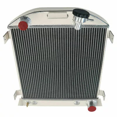 Aluminum Radiator 4 Rows For 1928-1932 Ford Model A Chopped GM Chevy V8 High Boy • $169.15