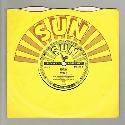 Orion Honey UK/US 7  Sun Records Very Clean Minty Looking Vinyl Elvis Presley • $4.96
