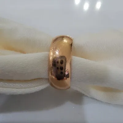 Vintage Russian Soviet  14K 583 Solid  Rose Gold Wedding Band Ring Size 5 • $549