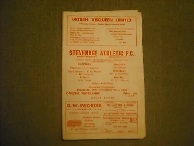 Stevenage Athletic  V  Cambridge City  (epfc)  1-3-70 • £4.49
