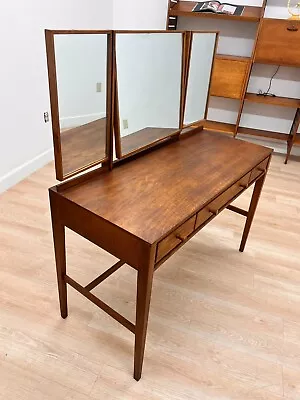 Mid Century Triple Mirror Vanity By Loughborough Furniture • $1750