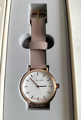 The Horse “The Original” Watch Rose Gold/White Dial Blush Leather (BRAND NEW) • $100