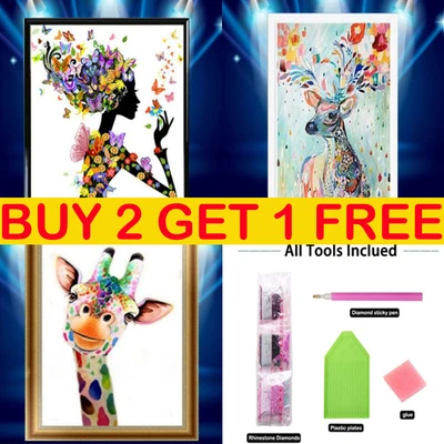 £5.99 • Buy Full Drills 5D Diamond Painting Embroidery Art Decor Cross Stitch Kits DIY Gifts